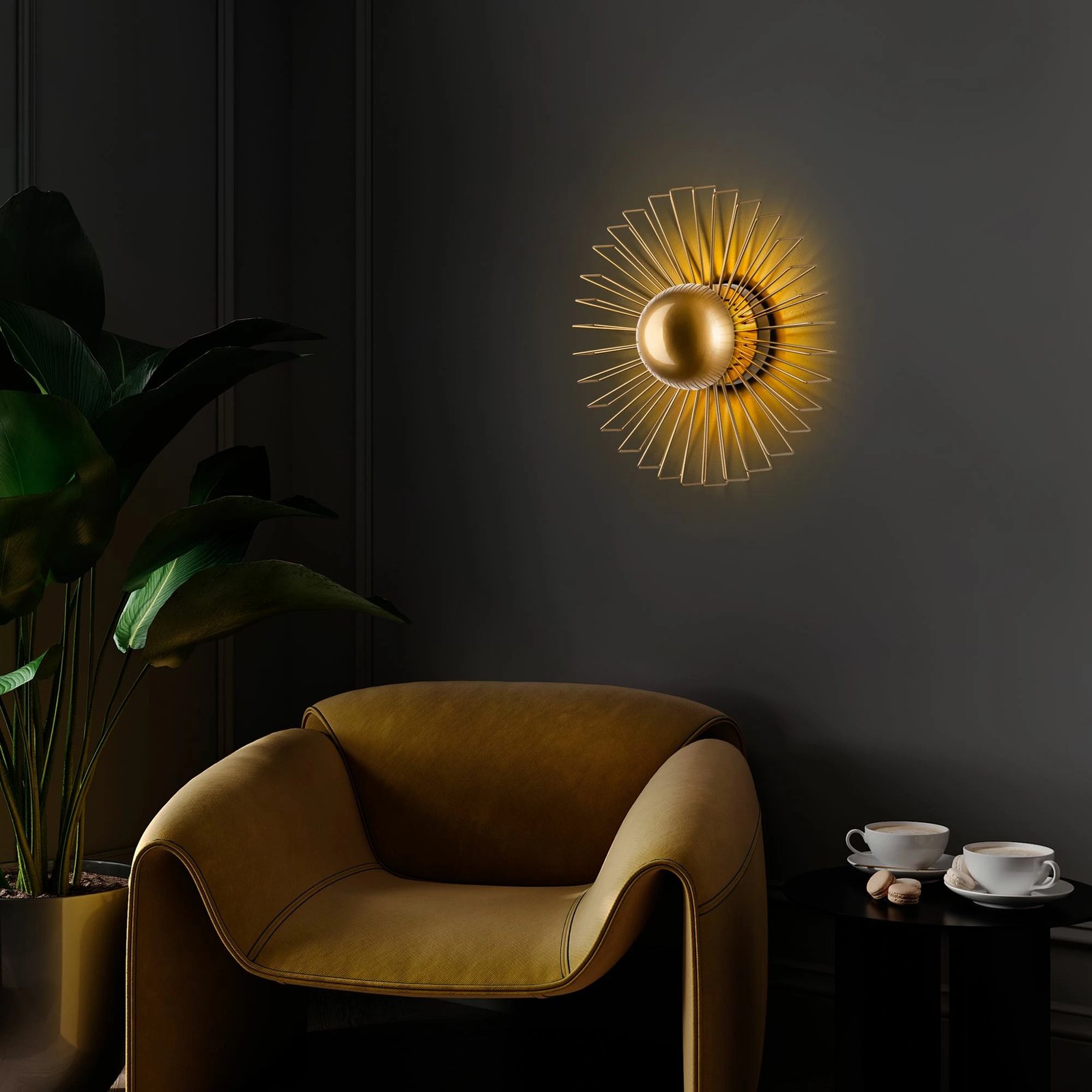 Llambë muri Opviq Kaya, ngjyrë ari, 15231 - M