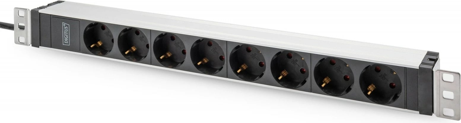 Prizë rack Digitus DN-95428, 8 dalje Schuko, 19", IEC C20, 2m, Alumini, Zi/Argjend Prizë rack Digitus DN-95428, 8 dalje Schuko, 19", IEC C20, 2m, Alumini, Zi/Argjend