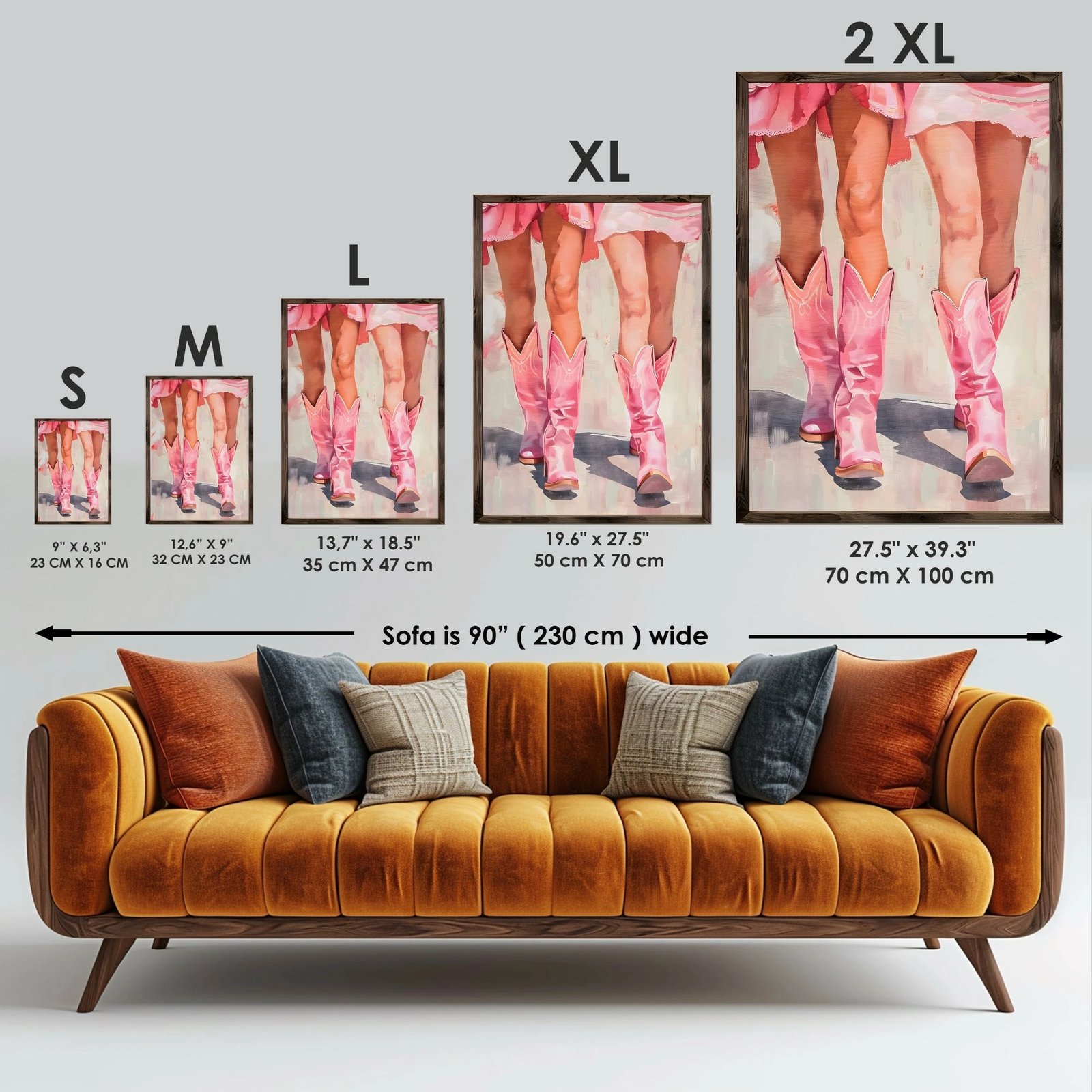 Pikturë dekorative me kornizë MDF, Wallity, GE084-L