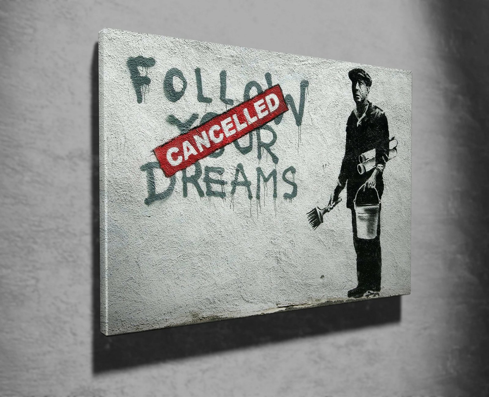 Pikturë dekorative në kanavacë, Banksy, shumëngjyrëshe, WY48, 70x100cm