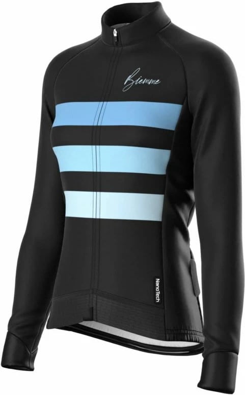 Maicë me gjatë për biçikletë Biemme, e zezë dhe kaltër