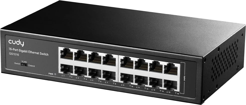 Switch Cudy GS1016, 16 porta, Gigabit Ethernet, E zezë
