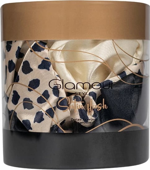 Set bigudish për flokë Glamour Satin Flash për femra, 3 copë