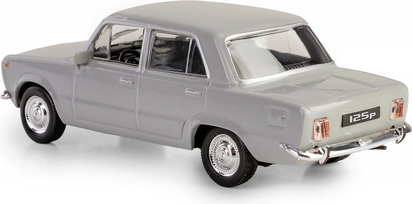 Makine lodër Daffi Fiat 125p K-587, metal/plastik, 1:43, Gri