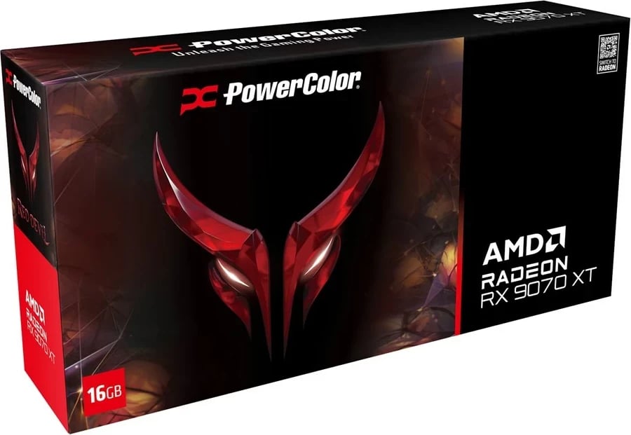 Kartelë grafike PowerColor Red Devil RX9070XT 16G-E/OC, 16 GB, e Kuqe