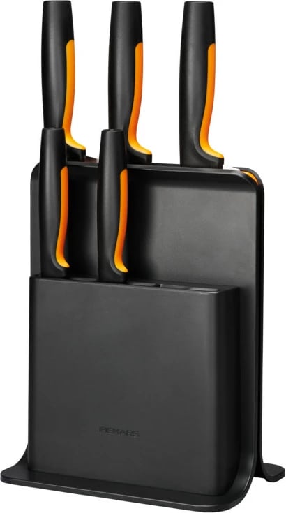 Set thika Fiskars 1057554, 5 copë, zezë/portokalli