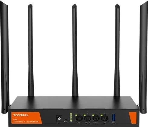Router Wireless Tenda W30E AX3000, Gigabit Ethernet, Dual-band (2.4 GHz / 5 GHz), i Zi
