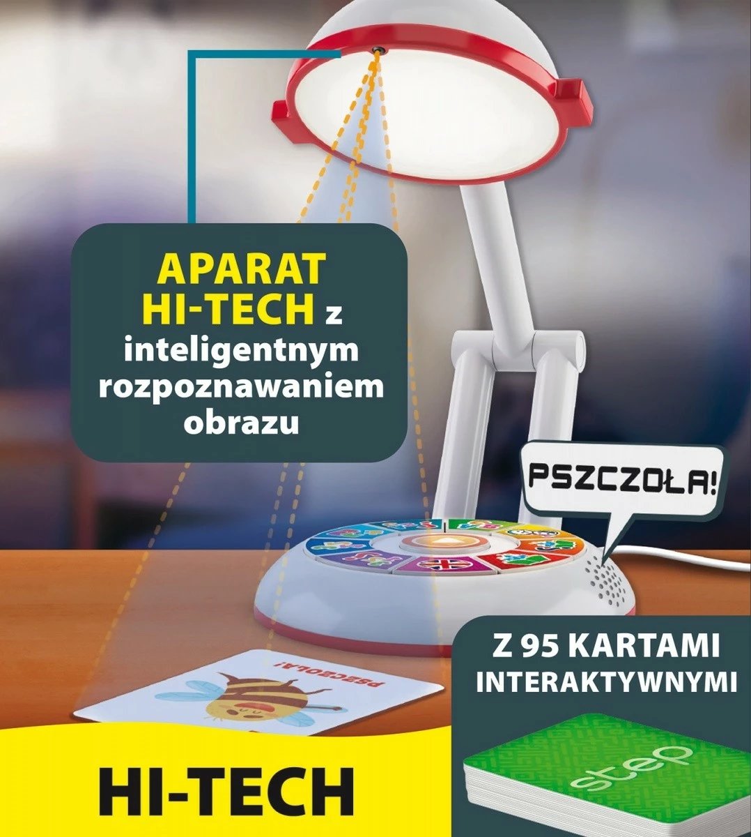 Set edukativ Lisciani Hi Tech My Learning Lamp, për fëmijë, me 95 kartela, LED, shumëngjyrëshe