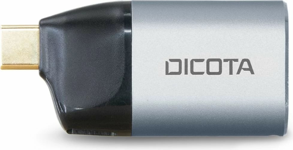 Adapter USB-C në Ethernet Dicota, mini, PD 100W, argjendtë