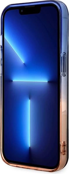 Mbështjellës BMW Gradient Bumper MagSafe për iPhone 14 Pro 6.1", gri/portokalli/blu