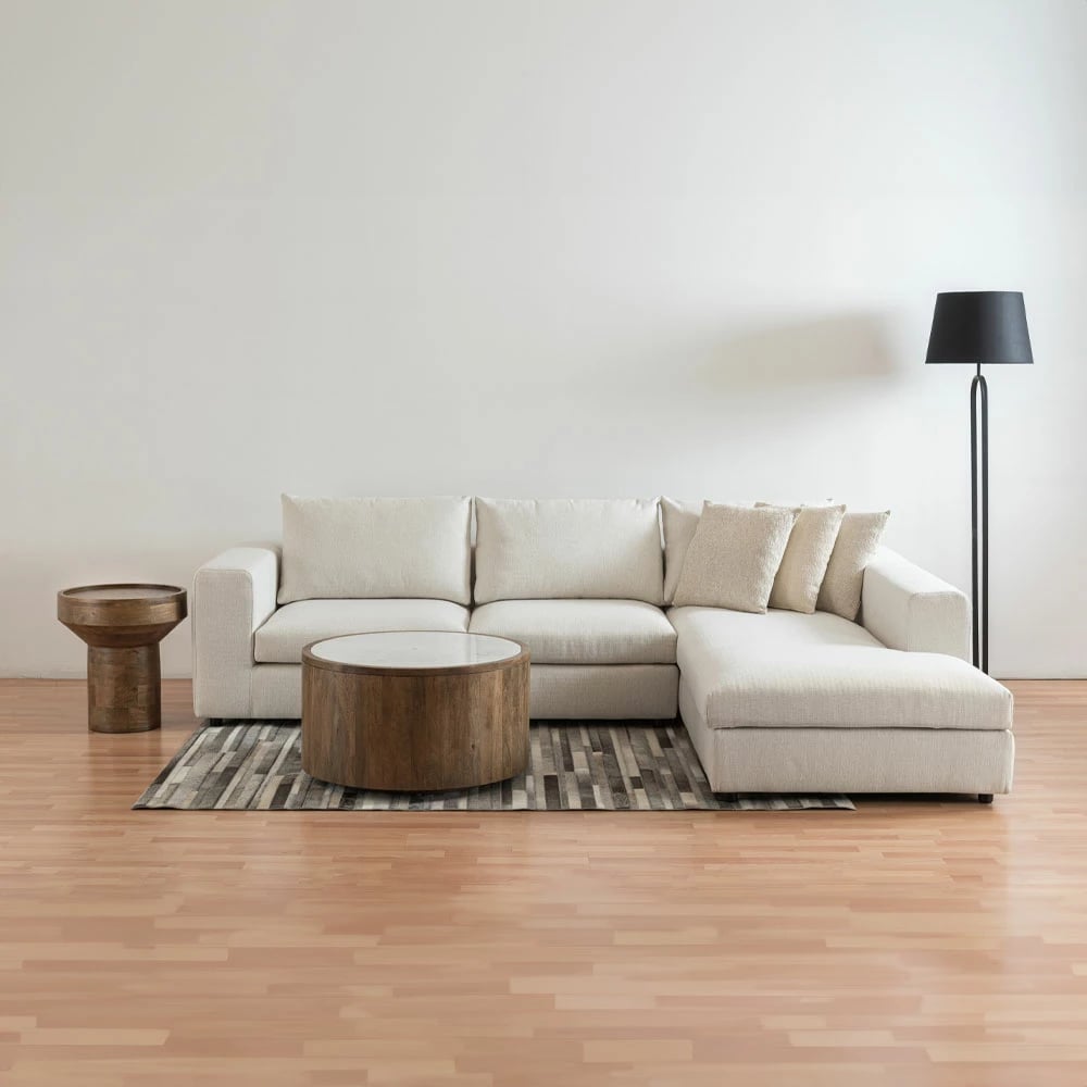 Tavolinë anësore Dubai, dru mango, ngjyrë arre, 50x50x54 cm