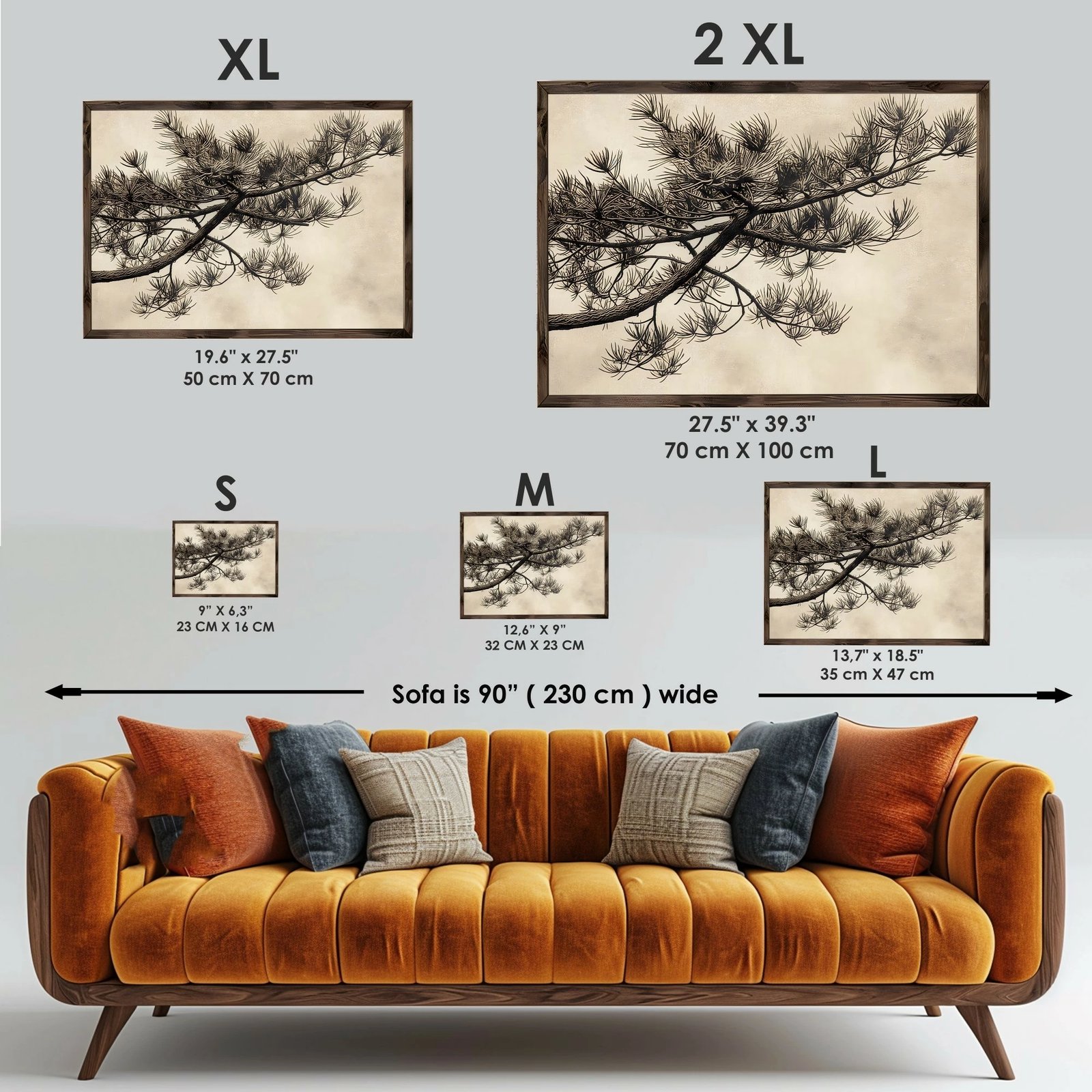 Pikturë dekorative me kornizë MDF, Wallity, GE254-S, shumëngjyrëshe, 16x23x3.5cm