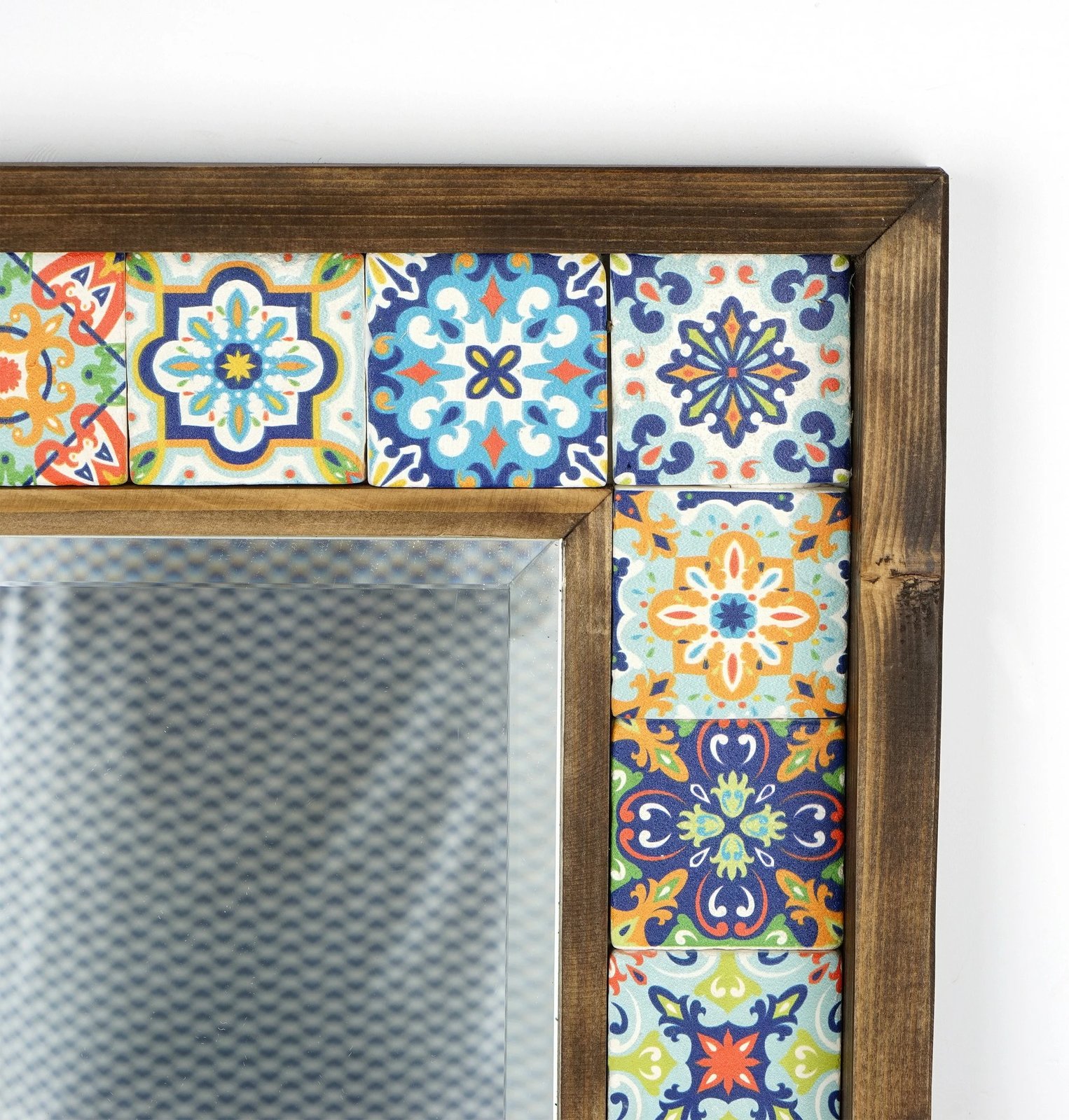 Pasqyrë Hanah Home, Sto016, kornizë druri pishe, shumëngjyrëshe