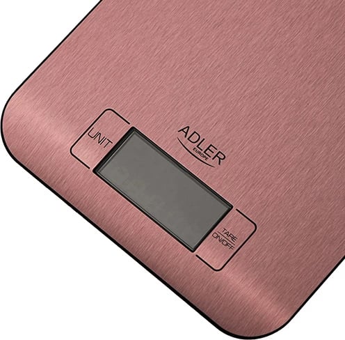 Peshore kuzhine Adler AD 3183 5 kg platformë inoks LCD me ndriçim njësi kg/g/lb/oz ngjyrë bakri