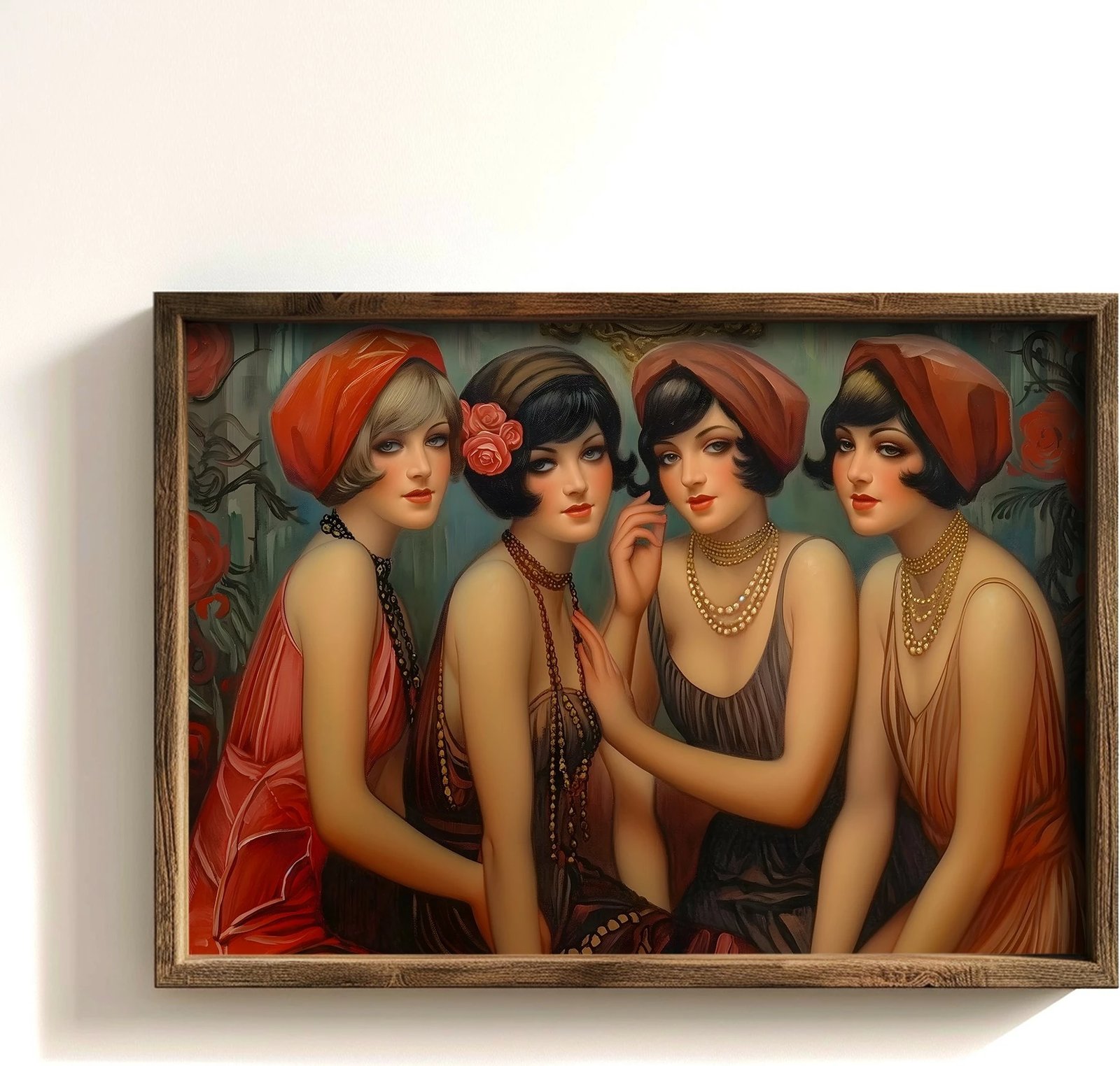 Pikturë dekorative me kornizë MDF, shumëngjyrëshe, Wallity, GE156-L