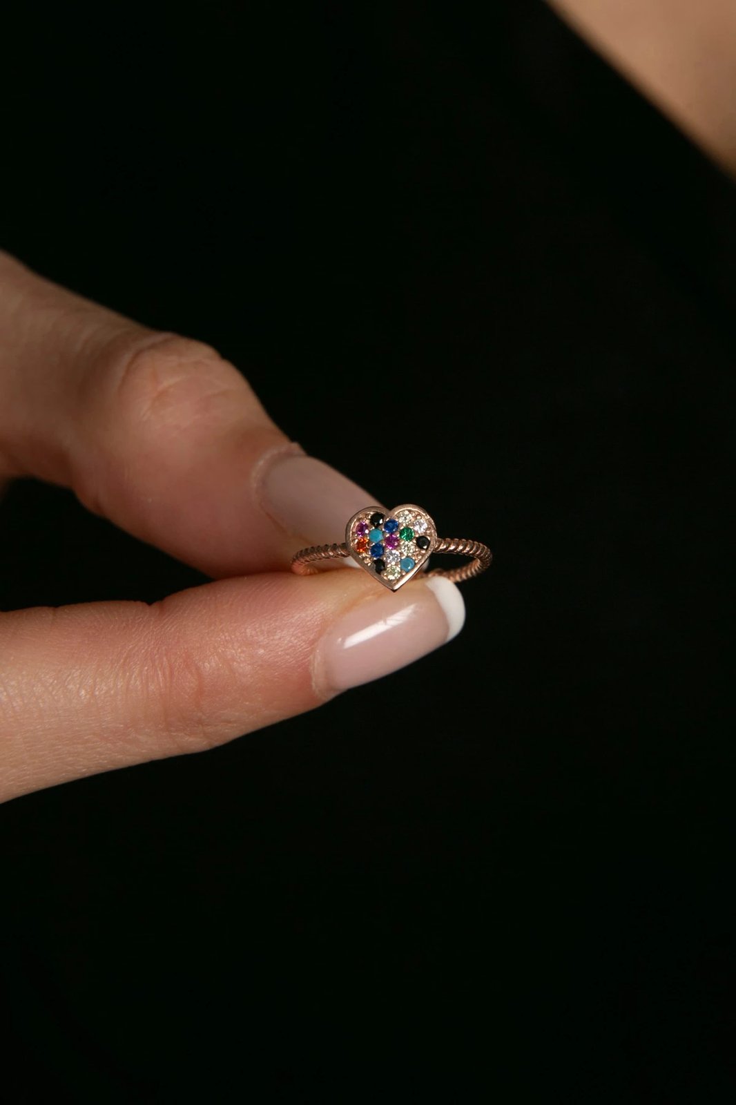 Unazë argjendi Elika Silver, ngjyrë rozë ari, FA182784