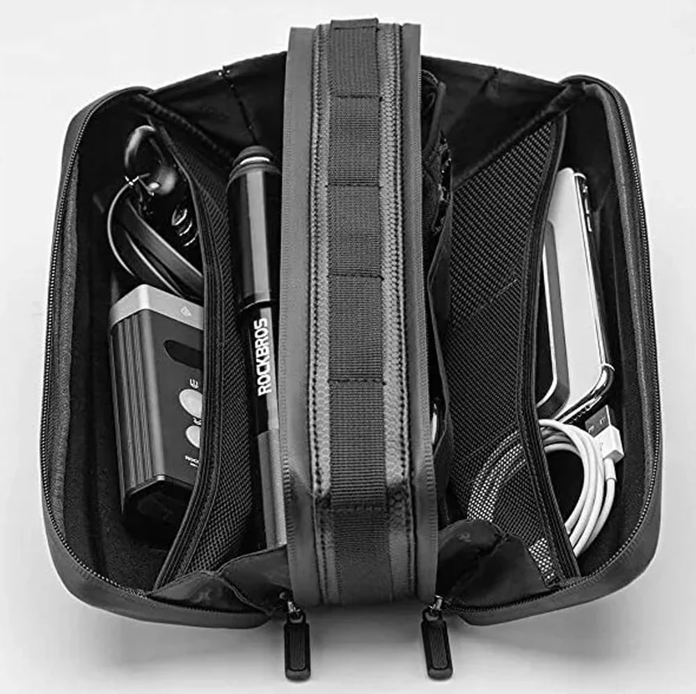Çantë kornize për biçikletë Rockbros B67, 2.5L, najlon/TPU, e zezë