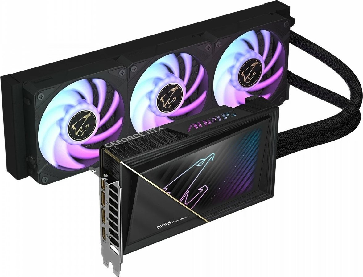 Kartë grafike Gigabyte AORUS GeForce RTX 5080 XTREME WATERFORCE 16G, 16 GB DDR7, Ftohje me ujë