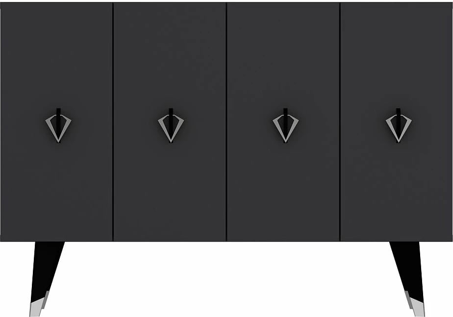 Konsol Skye Decor, anthracite, e zezë, argjend, 8164KM-32