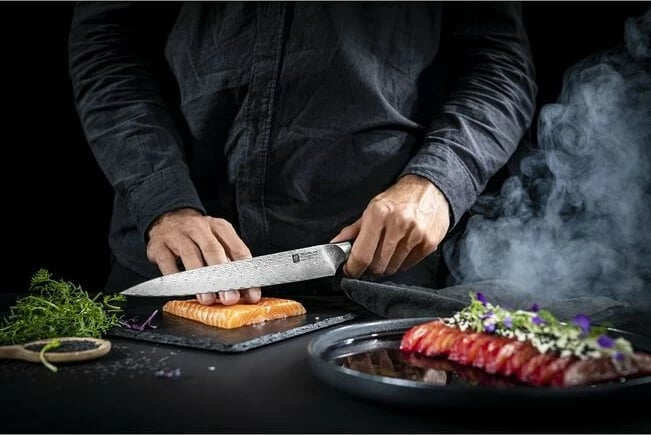 Thikë për prerje Zwilling TANREI, 23 cm, çelik, ngjyrë kafe