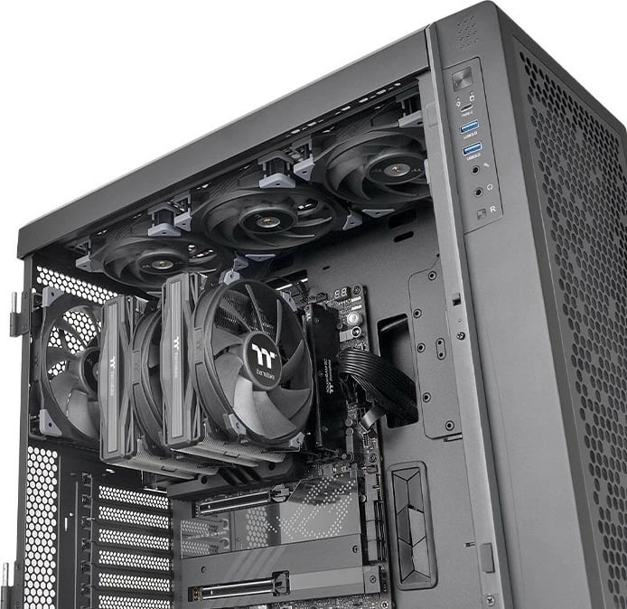 Ftohës ajri Thermaltake TT TOUGHAIR 710, dual tower, 2 ventilatorë 14cm, gri