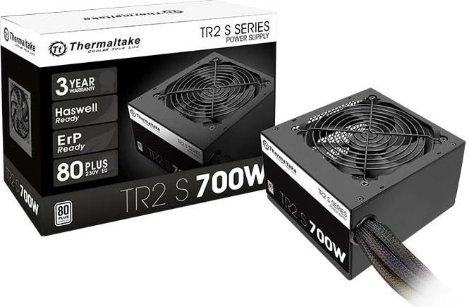 Kasë Thermaltake TR2 S 700W, 80 PLUS, e zezë