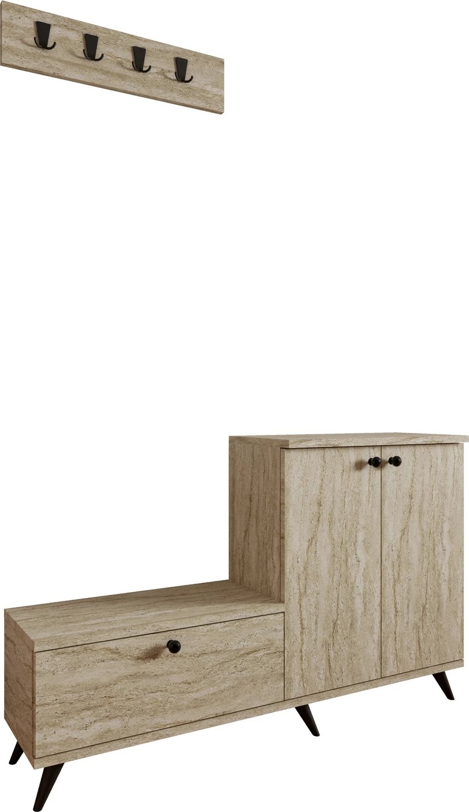 Stendë korridori Skye Decor, ngjyrë travertine