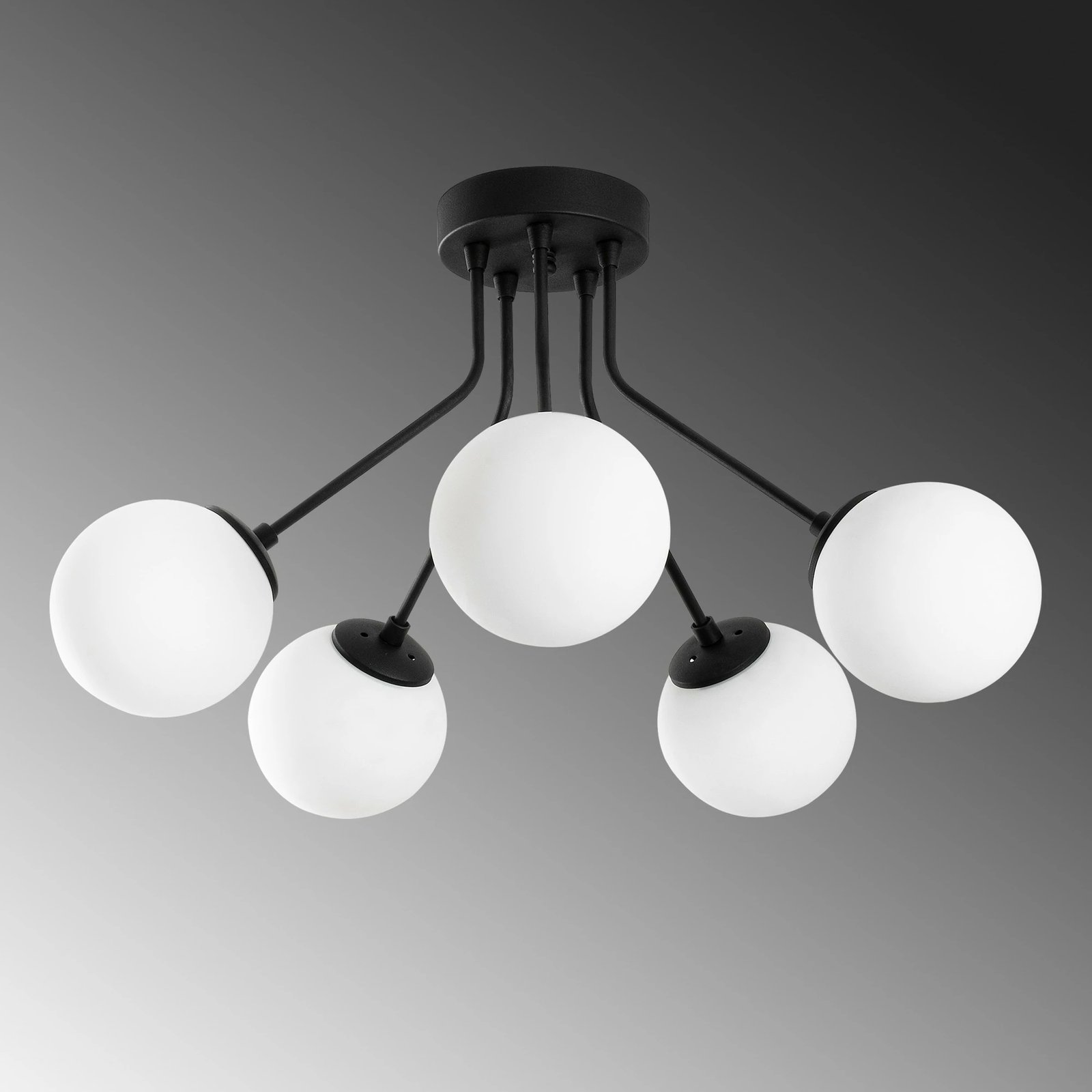 Llambë tavani Opviq, Orıon - 13960, e zezë, 62x40cm