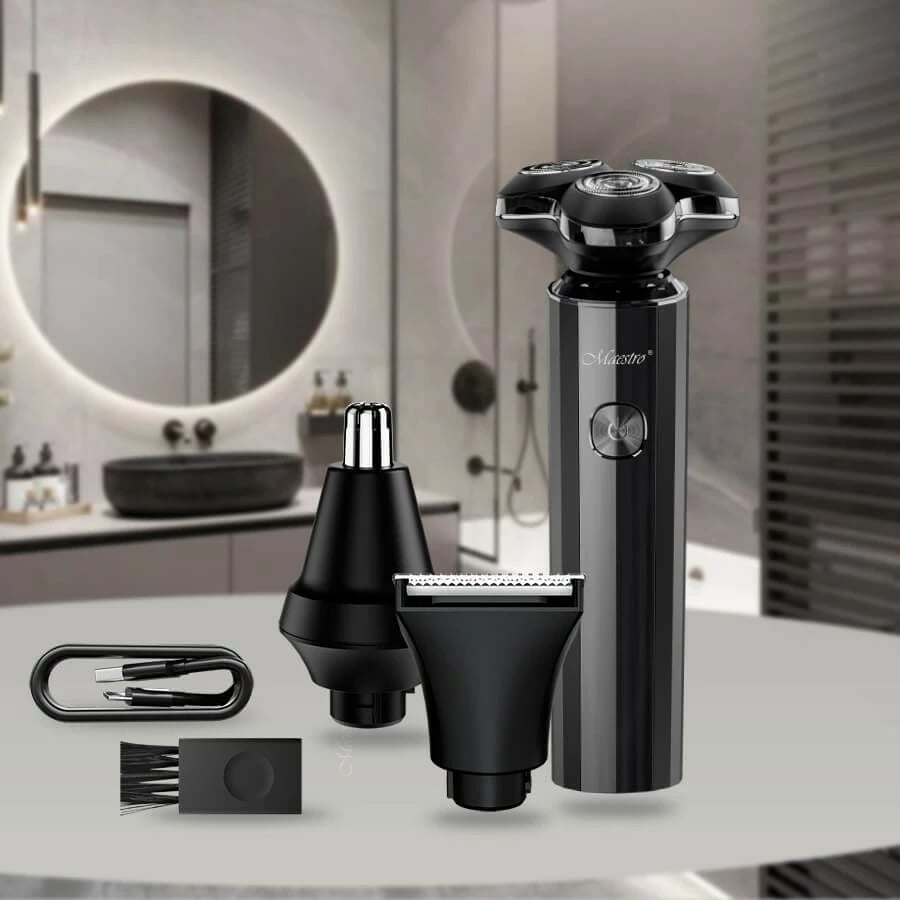 Makinë rroje 3-në-1, Feel-Maestro, MR-676, USB-C, 800 mAh, 90 min, IPX7, e zezë, set