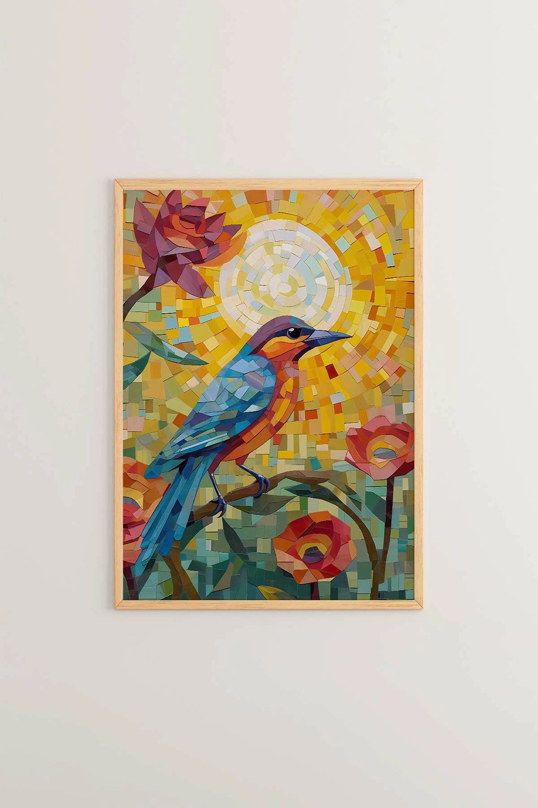 Pikturë dekorative me kornizë, shumëngjyrëshe, Wallity, Mscartmdl22