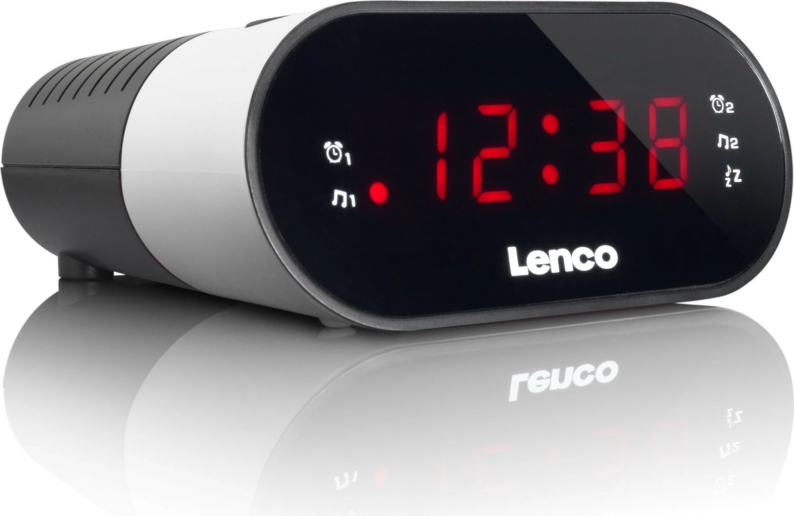 Orë alarmi Lenco CR-07, LED, bardhë/zezë