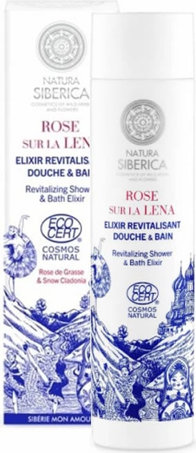 Eliksir për dush dhe banjë Natura Siberica Lena Rose 200ml