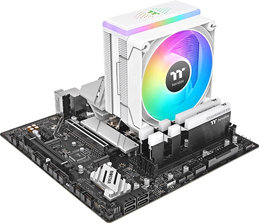 Kasë ftohëse ajri Thermaltake K ASTRIA 200 ARGB, 1x120mm, e bardhë, ARGB