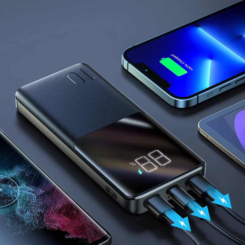 Powerbank Joyroom JR-QP191, 10000mAh, 22.5W, me kabllo USB-C, e zezë