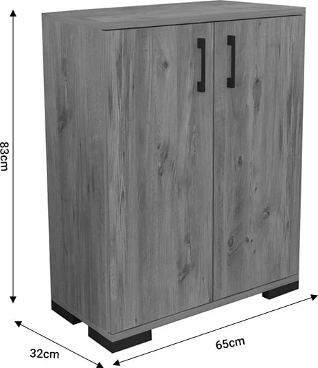 Kabinet Yven melaminë lisi 65x32x83cm