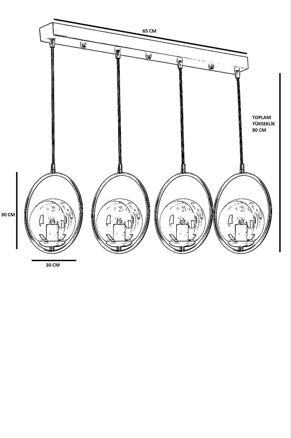 Llambë tavani industriale Opviq, ngjyrë e zezë, 8490-7