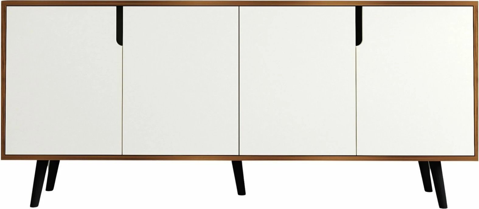 Konsolë moderne Latina, ngjyrë arre dhe e bardhë, Skye Decor, 180cm