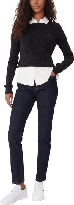Xhemper femra Tommy Hilfiger Jeans, e zezë
