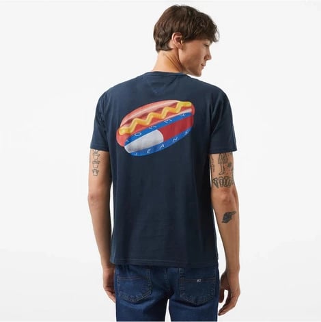 Maicë Tommy Jeans për meshkuj, blu
