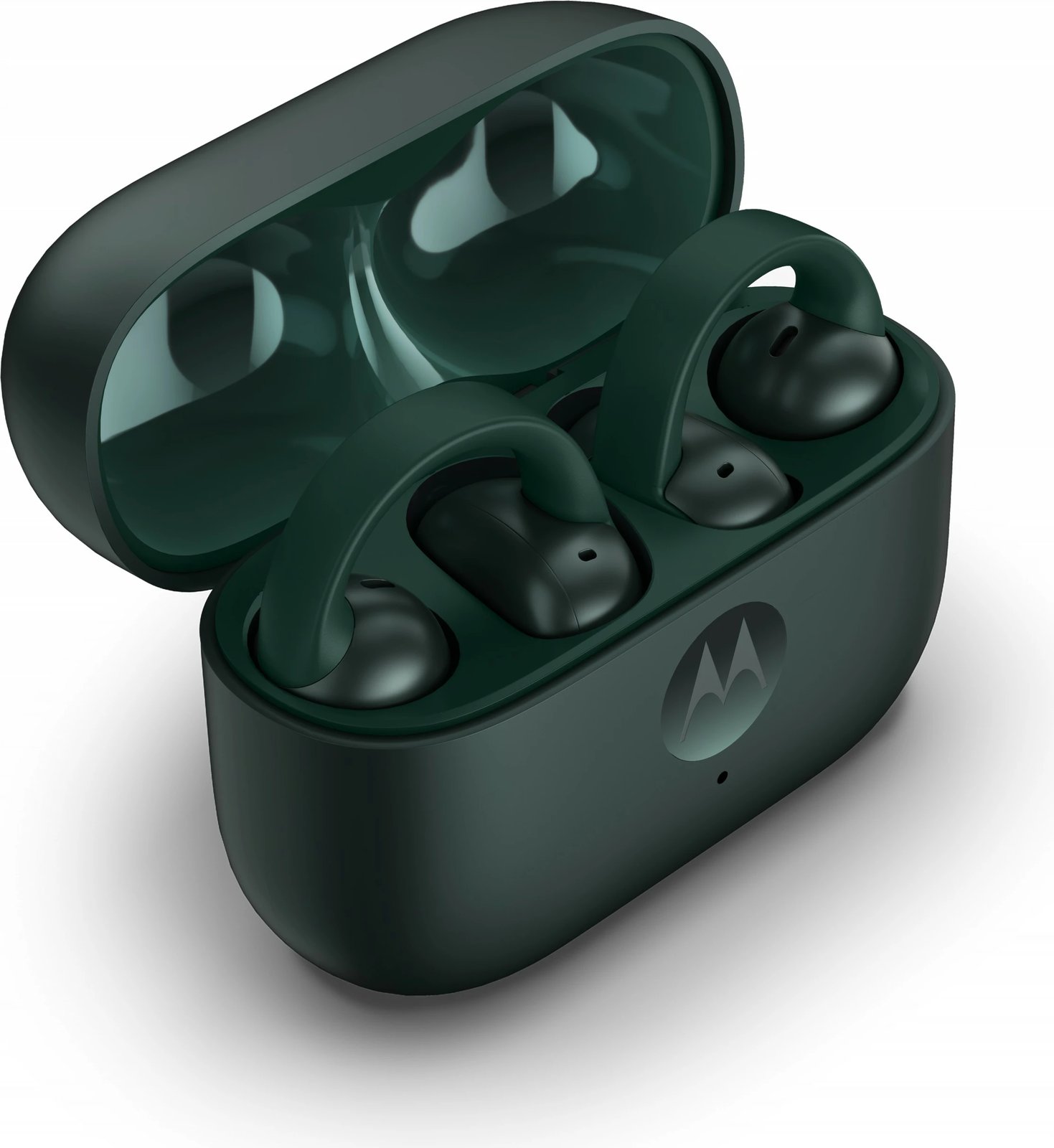 Kufje Motorola Moto Buds Loop, wireless, Dolby Atmos, noise canceling, 8h, gjelbër