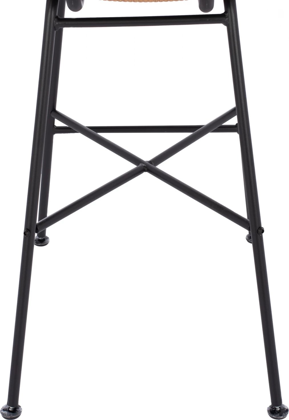 Karrige për bar metalike EDDIE me jastëk FH5708 me wicker bezhë 45x46.5x115 cm