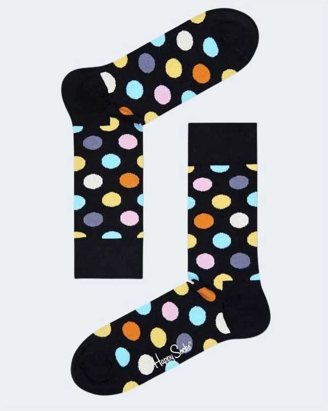 Çorape Happy Socks për femra, të zeza