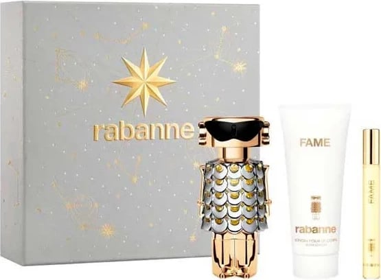 Set Eau de Parfum për femra Paco Rabanne Fame 50ml, 3 pjesë