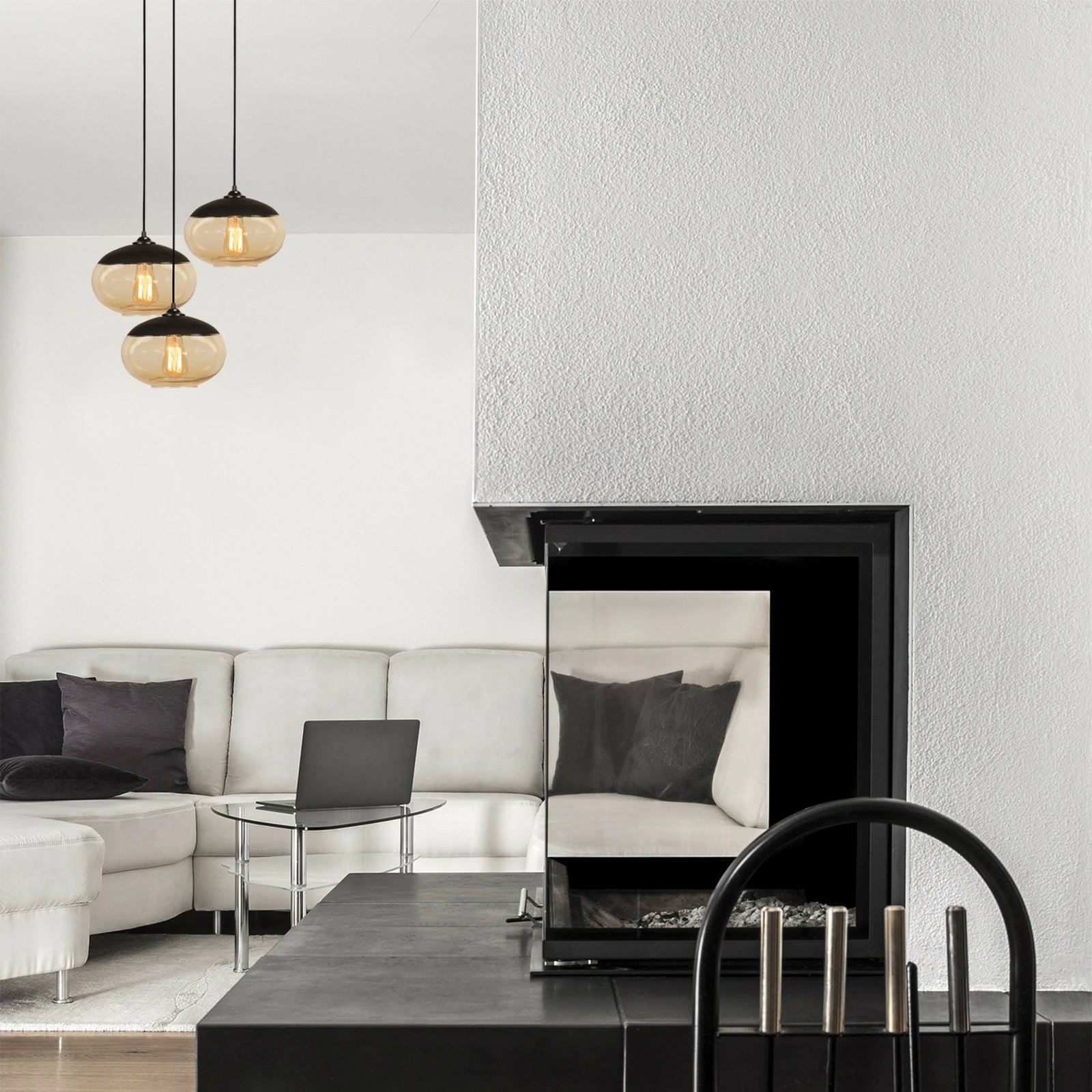 Llambë tavani Opviq, Camini - MR - 868, ngjyrë e zezë dhe mjaltë