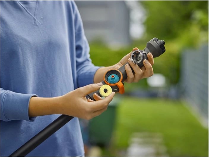 Set pastrimi Gardena 18826-20, dorezë teleskopike, 1010 mm, 1 copë, gjelbër, gri, portokalli