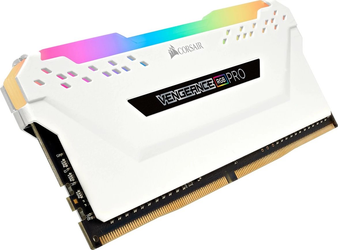 RAM Memorje Corsair Vengeance RGB PRO 32GB (2x16GB) DDR4 3200MHz, e bardhë