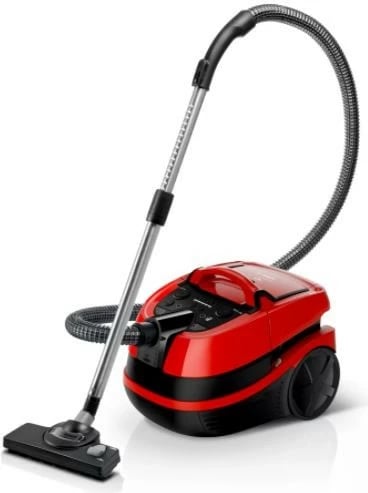 Fshesë me ujë Bosch ProAnimal BWD421PET, 5L, 2100W, HEPA, Kuqe/Zi