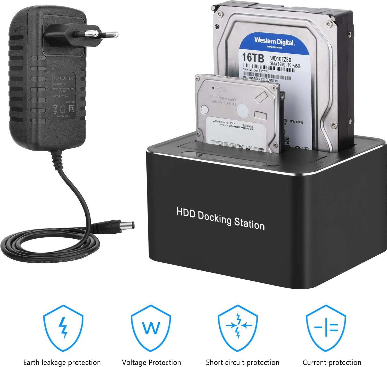 Docking Station TECH TIME Hard Drive Dock 201