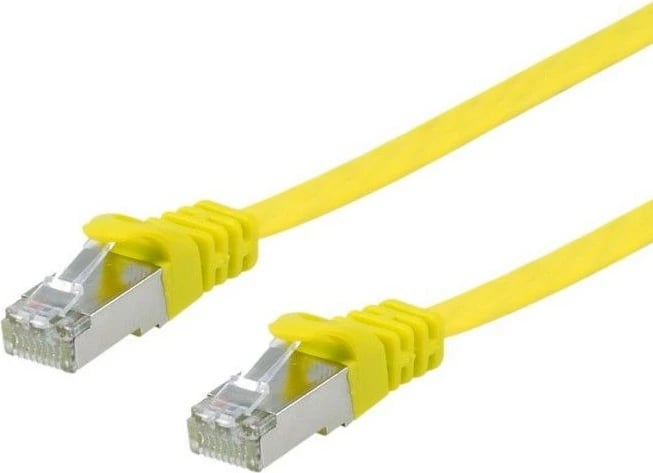 Kabllo rrjeti EQUIP Cat6a U/FTP, 0.5m, e verdhë