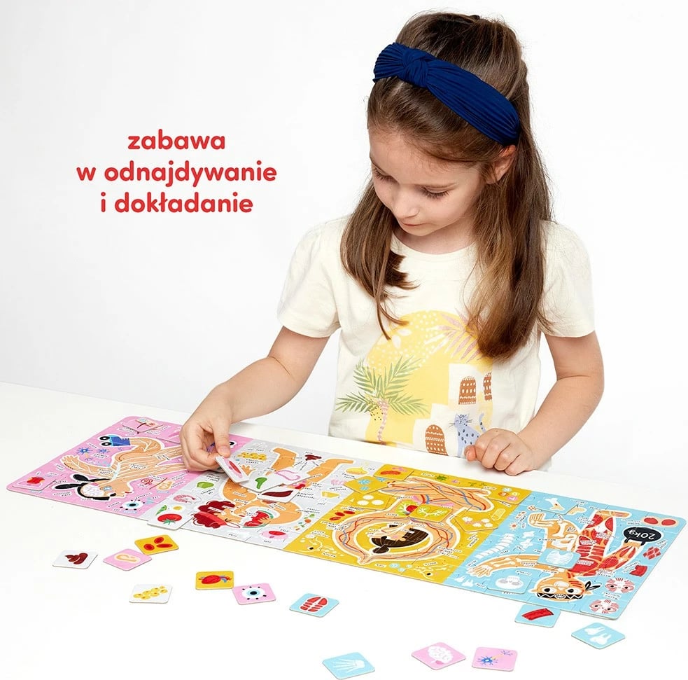 Puzzle edukativ CzuCzu This is How My Body Works, 96 pjesë, me poster, për fëmijë